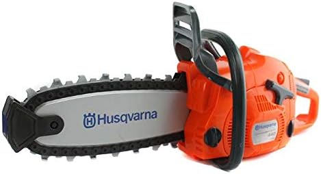 Husqvarna 125B Kids Toy Battery Operated Leaf Blower &amp Chainsaw Pretend Play Set
