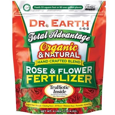 Total Advantage Rose &amp Flower Fertilizer 4-6-2-4lb - Poly Bag