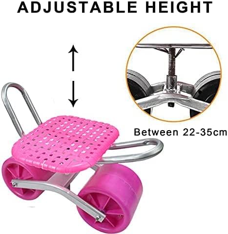 KRASS Garden Seat with Wheels Portable Garden Work Chair Comfortable and Breathable Suitable for Gardens Lawns Farms Garages ShedsCollector88