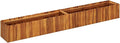 Wooden plantersPlanting Box RacksGardening Decorationsfor BackyardPatio and BalconyGarden Raised Bed 78.7x11.8x9.8 Solid Acacia Wood