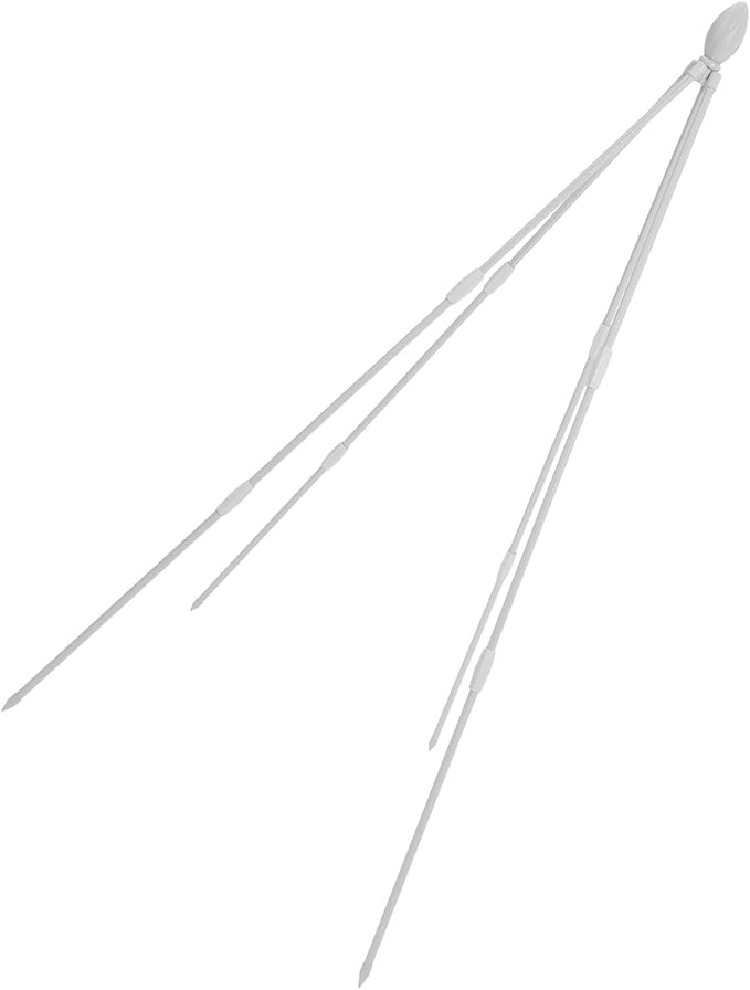White 120cm Plant Climbing Trellis with 11mm Iron Wire Garden Trellis for Climbing Plants and Vines Four-Legged Potted Support Rack for Indoor and Outdoor Use