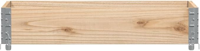 Garden Planter Natural Solid Pine Wood Medium Foldable Raised Garden Bed Outdoor Rectangular Planter Box for Vegetables Flowers and Herbs