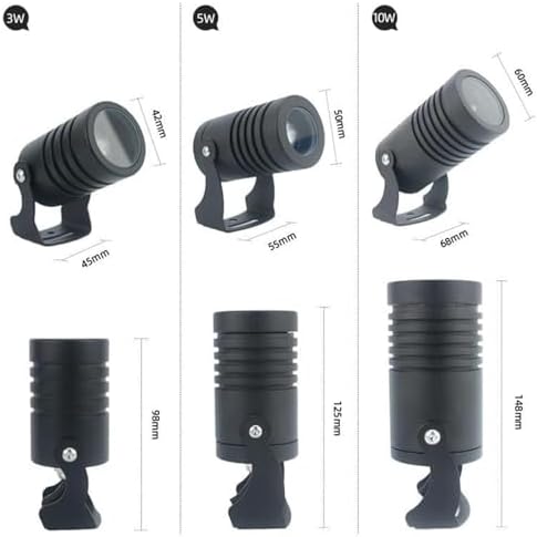 10w Led Beam Spotlight - Ip67 Waterproof Outdoor Landscape Light Ac/dc 24v Warm White Ideal for Garden Tree Lighting Remote Control Floor Lamp YellowLight 3W(AC85-265V)