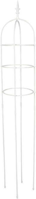 Plant Climbing Frame and Trellis for Outdoor Garden Climbing Plants Metal Vine Support Rack 31cm Diameter Rings and 1.6m Height for Balcony Roses and Clematis