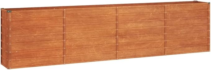 Garden Raised Bed Rusty Corten Steel Large Durable Drainage pots Drainage Holes Plant pots Succulent containers for Outdoor Garden