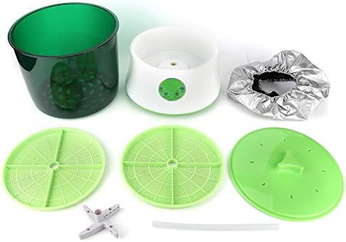 Dweekiy Automatic Intelligent Double Layer Bean Sprouts Machine for Home Sprouting Tool with PTC Heating (US Plug 110V)