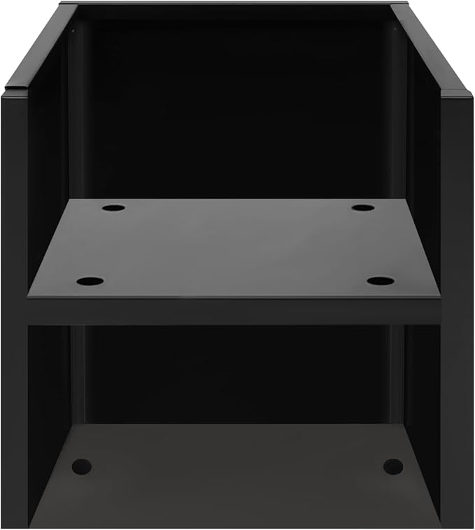 Metal Planter Box Indoor &amp Outdoor Planter Box Metal Garden Planter for Plants and Flowers Fits for Outside Indoor Garden (Black)