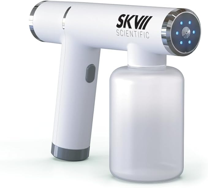 SKV Cordless Atomizing Sprayer 360-Degree Coverage Disinfection Sprayer for Household Sanitization Rechargeable 16 oz Tank