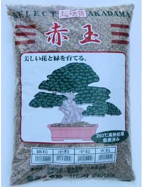 Japanese Triple Red line Super Hard Akadama for Cactus &amp Succulent Bonsai Tree Soil Mix - Large Size Grains 14 Liter (TRL L)