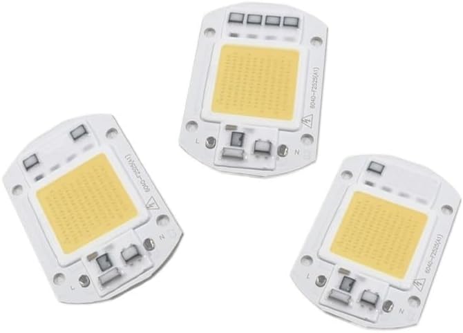 10pcs Plant Grow Light LED 110V 20W Full Spectrum 400-840nm Driverless COB LED Chips Light for Garden