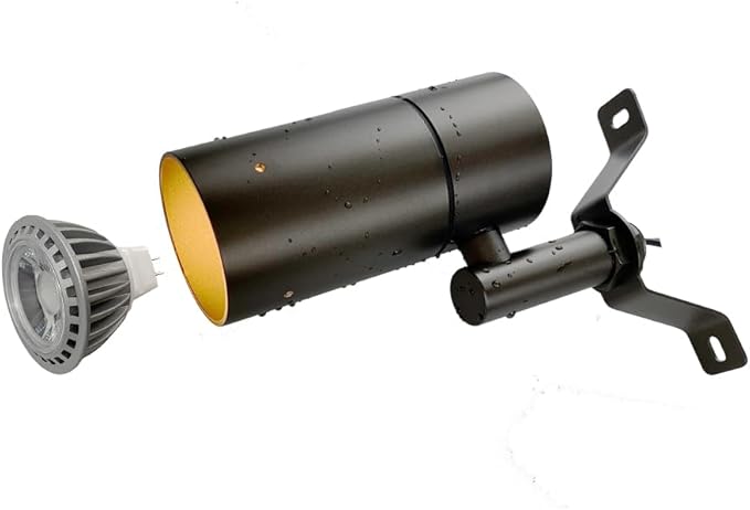 Landscape Lighting Tree Down Lights Outdoor MoonlightReplaceable Low Voltage MR16 LED Aluminum Housing for Directional Wall Patio Mounted Post Fence Lights Bronze Finish