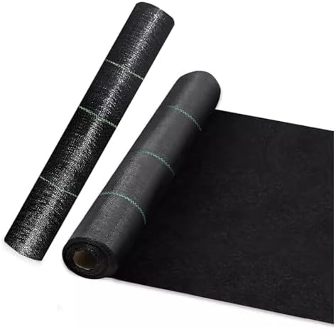 Weed Control Fabric Woven Landscape Ground Cover Durable Weed Membrane for Garden Planting - 0.9x60m (3x200ft) Heavy-Duty Weed Barrier for Effective Weed Prevention