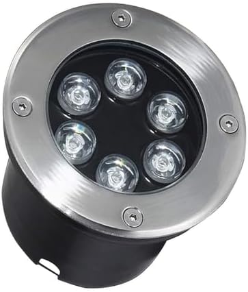 Outdoor landscape spotlight LED ground landscape lamp – outdoor recessed lights IP67 waterproof LED recessed spotlight LED ground floodlight for outdoor use round recessed Yellow Light-15 W
