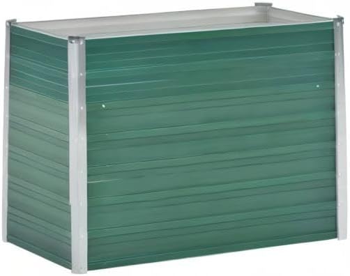Garden Raised PlanterGarden BedGalvanized Raised Garden BedPlanter Raised bedsGalvanized PlanterBed Galvanized Steel 39.4x15.7x31.3 Green