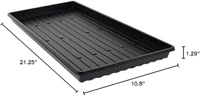 Microgreen Trays NO Holes Heavy Duty Shallow 1020 Tray Grow SeedlingsWheatgrass Hydroponics (25)