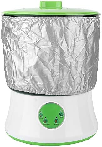 Dweekiy Automatic Intelligent Double Layer Bean Sprouts Machine for Home Sprouting Tool with PTC Heating (US Plug 110V)