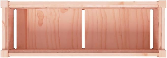 Wooden Garden Planter Box Outdoor Flower Box Wood Flower Boxes for Outdoor Plants Raised Garden Bed Planter Box 35.4x12.2x12.2 Solid Wood Douglas-275