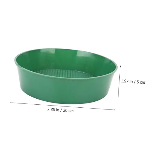 PRETYZOOM 4pcs Garden Soil Sifter Tool Plastic Sifting Pan for Efficient Filtering of Rocks and Debris from Compost for Gardening and Maintenance