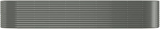 Garden Raised Bed Powder-Coated Steel 155.9x39.4x26.8 GrayWeight:55.12lbs319074