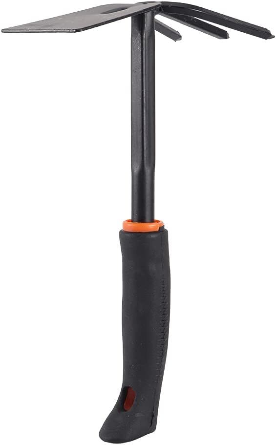 4Pcs Thickened Garden Shovel Rake Tool Set Heavy Duty Gardening Accessories Iron and Plastic Garden Tools with Comfortable Handle for Flower Planting Weeding and Loosening Soil