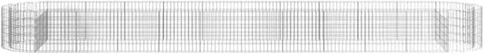 Gabion Raised Bed Silver Galvanized Iron Large Durable Gardening Pots &amp Planters 152044