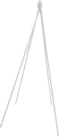 IMIKEYA Plant Climbing Trellis 120cm White Iron Vine Support Frame for Outdoor Garden and Indoor Plants 11mm Sturdy Four-Leg Flower Tower for Cucumber and Clematis Climbing