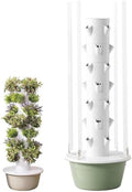 Indoor Hydroponic Tower Garden System with LED Light 9-Layer Smart Grow Kit for Vegetables &amp Herbs Perfect Indoor Gardening Solution for Plant Lovers