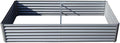 Heavy-Duty Galvanized Steel Raised Garden Bed for Outdoor Vegetable Fruit and Flower Planting – Rust-Resistant Metal Planter Box (6x3x1ft (Silver))