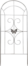 Arch Metal Garden Trellis Outdoor Stainless Steel Climbing Rack Green Climbing Flower Stand Rose Vegetable Climbing Shelf For Outdoor Use Gardens Parks Vegetable Plots(50*120cm(2 piece))
