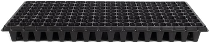 10Pcs 128 Cell Seed Starter Trays Thick Durable Nursery 128 Cell Plug Tray Seedling Flat Plastic Shallow Tray for TD538 1020 Trays (21.26 11.02 Deep 1.89) GGBQ128