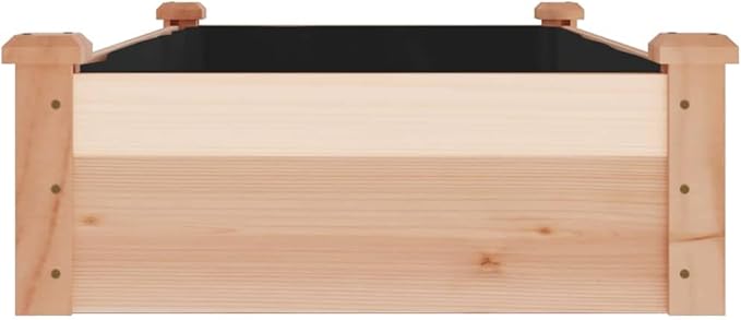 SKM Garden Raised Bed Natural Wood Solid fir Wood MediumBrown (Weight 10.58KG)