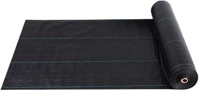 Geotextile Black Agricultural Grass Cloth Garden Weed Barrier Fabric Permeable Mesh Geotextile Industrial Weed Barrier(1.5mx15m)