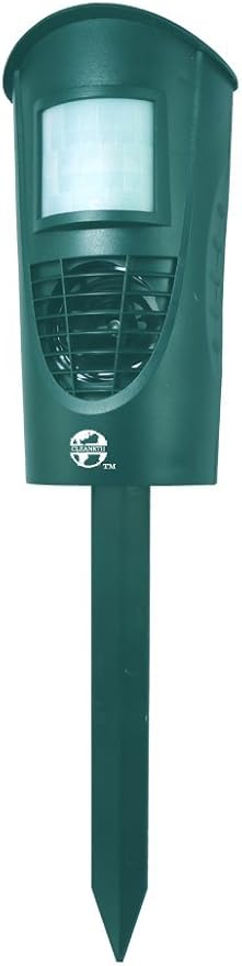 CLEANRTH TSAR520 Advanced Ultrasonic Animal Repeller – Triple Scan Technology for Powerful Deterrence of Raccoons Squirrels Dogs Cats Badgers Rabbits Deer Coyotes and More