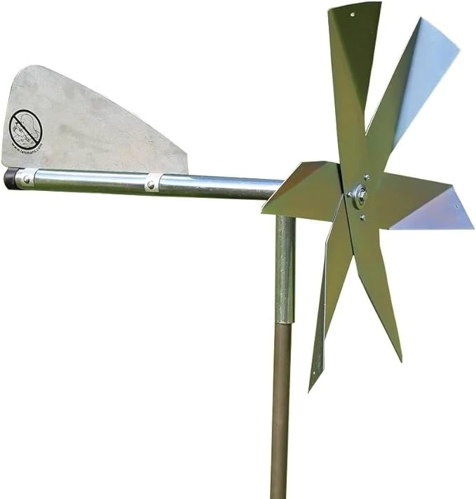 Lehman's Mole Chasing Humane Deterrent Windmill Covers 20000 Feet Using Vibrations from Wind Single