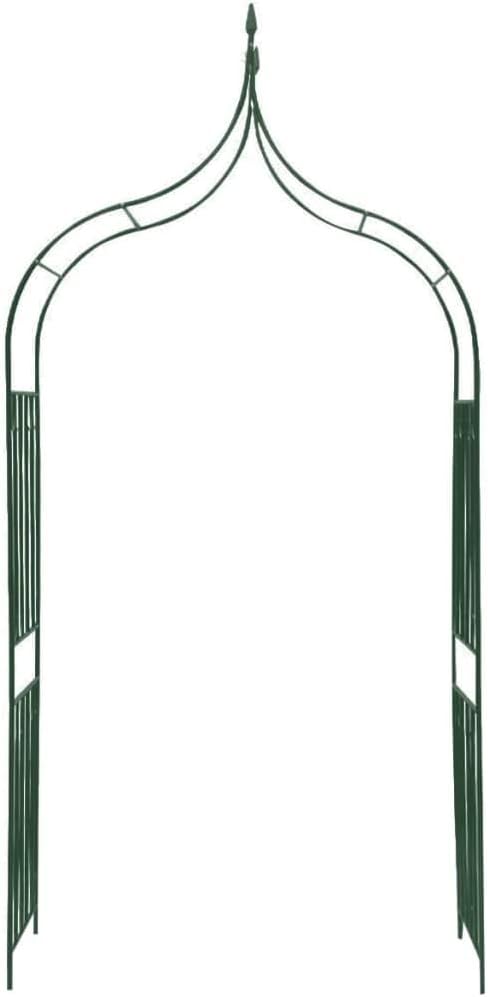 9.3FT Trellis for Climbing Plants Garden Arch Spike Design Plants Plant Support Vines and Flowers Stands Flower Obelisk Tower Trellis Dark Green 50.8 x 23.6 x 111.4 (W x D x H)