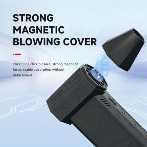 Super Powerful Turbo Fan Brushless with USB Rechargeable for Dust Snow Blowing 130000RPM Handheld Electric 52m / S Wind Speed Duster Fan