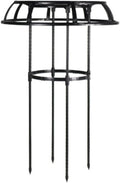 Garden Trellis for Climbing Plants Outdoor Mushroom Top Design Plant Stand Easy Installation Plant Trellis Support for Potted Plants Climbing Vine Rose Clematis Vegetable Trellis Black S