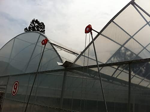 Manual Winch Greenhouse Film Roll Up Roof Unit for VentilationAgricultural Manual Coiler Device Side Top Film Coiling Rolling Blinds Machine