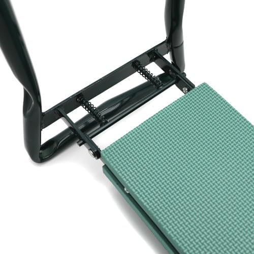 2 in 1 Upgraded Garden Kneeler and Seat with EVA Thicken &amp Widen Soft Kneeling PadHeavy Duty Foldable Gardener Stool with 2 Tool PouchesGardening Gifts for Women Mom Men Seniors Use