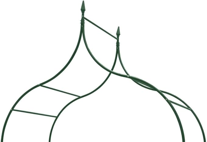 9.3FT Trellis for Climbing Plants Garden Arch Spike Design Plants Plant Support Vines and Flowers Stands Flower Obelisk Tower Trellis Dark Green 50.8 x 23.6 x 111.4 (W x D x H)