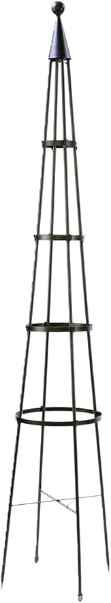 Achla Designs OBL-02A Garden Obelisk 85 H Trellis Graphite