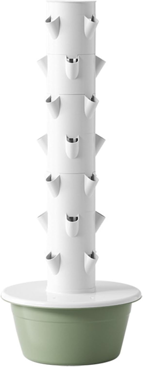 Hydroponic Tower Hydroponic Tower Garden Vertical Hydroponic Garden Tower Save Water and Energy Increase Yield Suitable for Hydroponic Gardening Enthusiastsgreen-7-Layers
