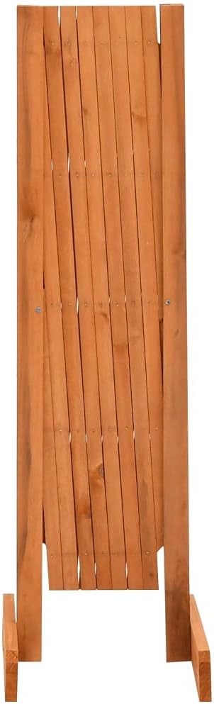 Garden Trellis Fence Wood Expandable Plant Support Climbing Lattices Wooden Decorative Divider Wall for Lawn Backyard Balcony Patio Outdoor Orange 59.1 x 31.5