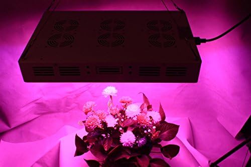 600W LED Plant Grow Light Panel For Hydroponic Garden Greenhouse Black(200pcsx3W leds)