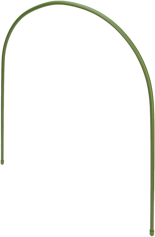 Pack of 6 Plastic Coated Steel Pipe Greenhouse Hoop Arch Shape Support Frame Garden Accessories