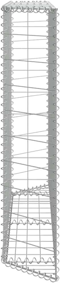 Galvanized Steel Trapezoid Raised Bed 59.1x59.1x39.4 in Silver Outdoor Planter Box for Patio Garden Flower &amp Tomato Growing