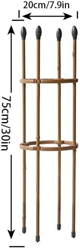 Garden Trellis for Climbing Plants Outdoor24in30in35in47in Tall Tomato Cages for Garden Plant Cages Plant Stake for Flower Vegetable Vines Plant Trellis for Potted PlantsGold ( Size : 7.9/20cm
