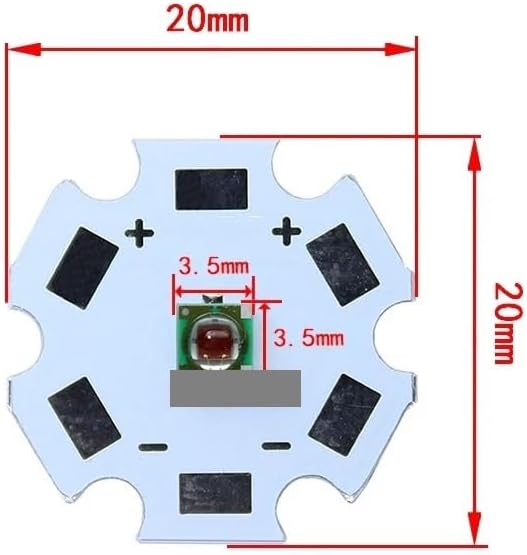 10PCS XPPEE R3 1-3W 3535 red LED Emitter Diode Red 620-625nm LED Plant Grow emitter with 16mm PCB Board
