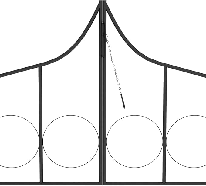 Garden Arch with Gate Arch TrellisGarden TrellisPlant TrellisIronWeather-Resistantfor Various Climbing Plant Wedding Garden Arch Bridal Party Decoration Wide ArborBlack54.3x15.7x93.7