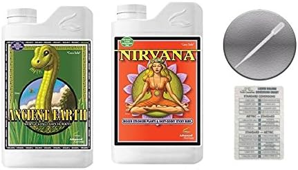 Advanced Nutrients Ancient Earth &amp Nirvana Bundle Pack with Conversion Chart and 3ml Pipette-1 Liter